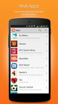 Mxit android App screenshot 1